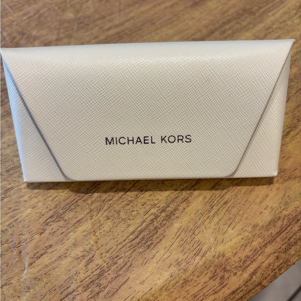Michael Kors Ivory Eyeglasses Case